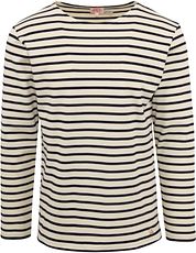Armor-Lux Houat Sweater Stripes Black Ecru
