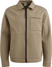 Cast Iron Overshirt Interlock Sweat Kaki