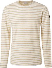 No Excess Longsleeve T-shirt Stripe Beige