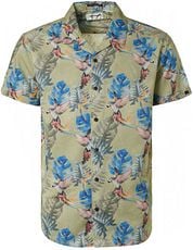 No Excess Short Sleeve Shirt Print Green