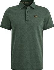 PME Legend Polo Shirt Jacquard Jersey Olive Green