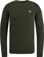 PME Legend Sweater Rib Melange Dark Green