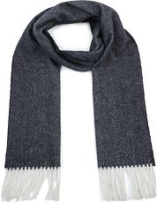 Profuomo Scarf Lambswool Navy Blue