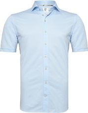 R2 Japanese Knitted Shirt Short Sleeves Light Blue