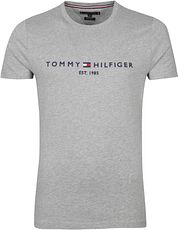 Tommy Hilfiger Logo T Shirt Grey