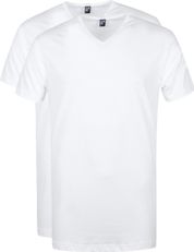 Alan Red Vermont T-Shirt V-Neck White (2Pack)