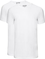 Slater 2-pack Basic Fit T-shirt Wit