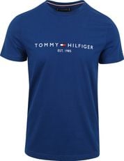 Tommy Hilfiger T-shirt Logo Mid Blauw