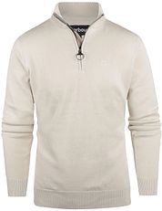Barbour Pullover Half Zip Ecru