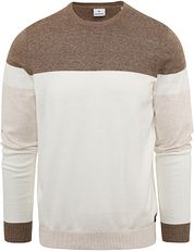 Blue Industry Pullover Stripes Brown