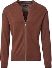 Casa Moda Pullover Zip Brique