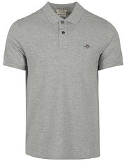 Gant Shield Piqué Polo Shirt Grey
