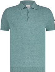 State Of Art Knitted Polo Shirt Green