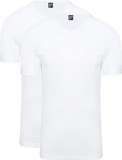 Alan Red West-Virginia V-Neck White 2-Pack