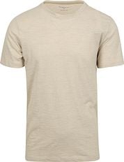 KnowledgeCotton Apparel T-shirt Stripes Beige