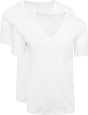 Mey Dry Cotton V-neck T-shirt White 2-Pack