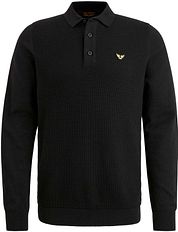 PME Legend Long Sleeve Poloshirt Black