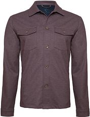 R2 Overshirt Melange Burgundy