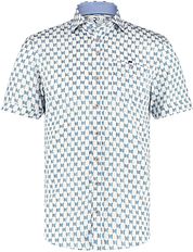 R2 Shirt Short Sleeves Mehari Doors Blue