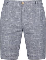 Suitable Don Short Blue Checkered