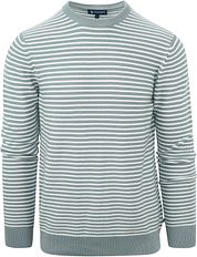 Suitable Respect Pullover Otto Green Stipe