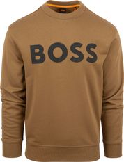 BOSS Sweater Logo Brown