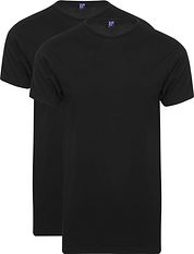 Alan Red Extra Long T-Shirts Derby Black (2-Pack)