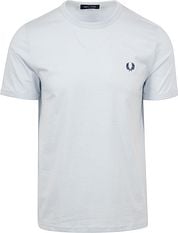 Fred Perry Ringer Shirt Light Blue