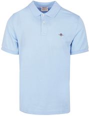Gant Shield Piqué Polo Shirt Fresh Blue