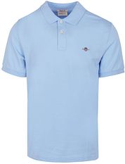 Gant Shield Piqué Polo Shirt Light Blue