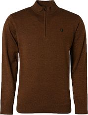 No Excess Half Zip Pullover Caramel