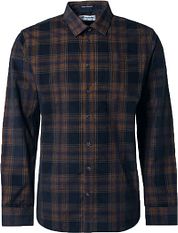 No Excess Shirt Corduroy Checks Navy