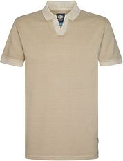 Petrol Piqué Polo Shirt Cayside Beige