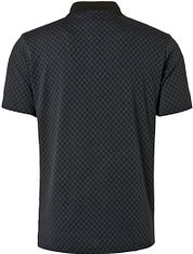 No Excess Polo Blocked Pattern Black Navy