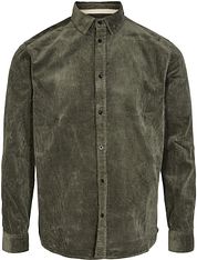 Anerkjendt Shirt Akleif Corduroy Green