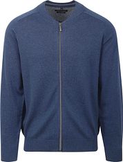 Casa Moda Pullover Zip Blue
