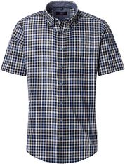 Casa Moda Short Sleeve Casual Shirt Checks Navy