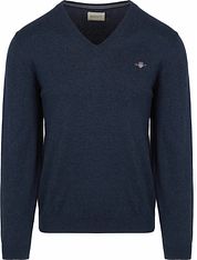 Gant Pullover V-Neck Jeans Blue