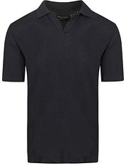 Marc O'Polo Polo Shirt Riva Linen Blend Navy