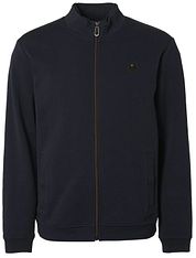 No Excess Full Zipp Cardigan Dark Blue