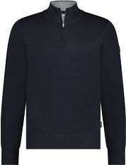 State Of Art Half Zip Pullover Wool Blend Navy