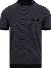 Blue Industry T Shirt Stripe Navy