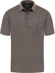 Casa Moda Polo Shirt Stretch Melange Taupe