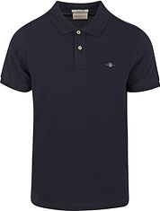 Gant Shield Piqué Polo Shirt Navy