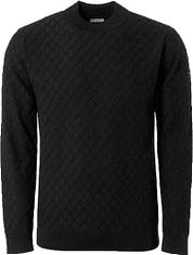 No Excess Pullover Jacquard Knitted Black