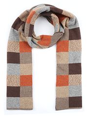 Profuomo Scarf Wool Checks Red