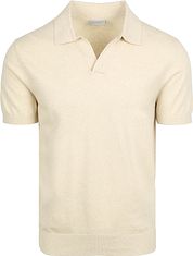Suitable Polo Shirt Riva Linen Ecru