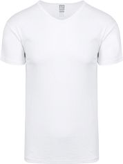 Alan Red Vancouver Organic V-Neck T-shirt White 2-Pack