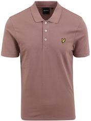 Lyle and Scott Polo Plain Old Pink