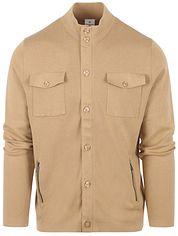 Blue Industry Zipper Cardigan Camel